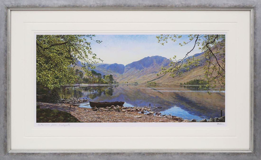 Buttermere from Dalegarth signed print by Keith Melling